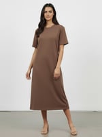 Cotton Jersey Stripe Dress Orchid Liberty Rose