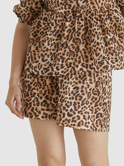 Drawstring Elastic Short Animal Sass Clothing