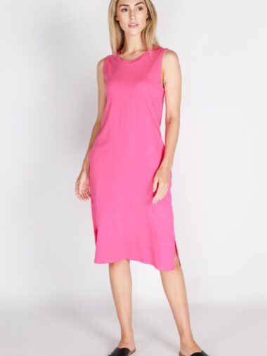 Macey Midi Dress Pink 3rd Story Clothing