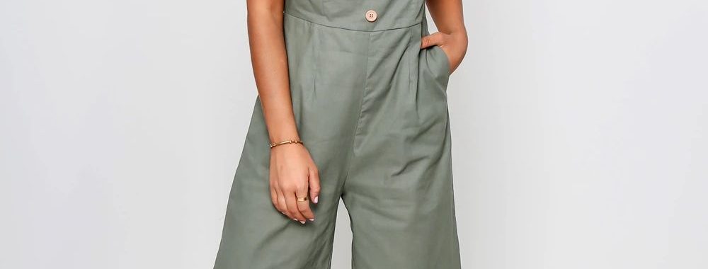 Indi Playsuit Green Leoni