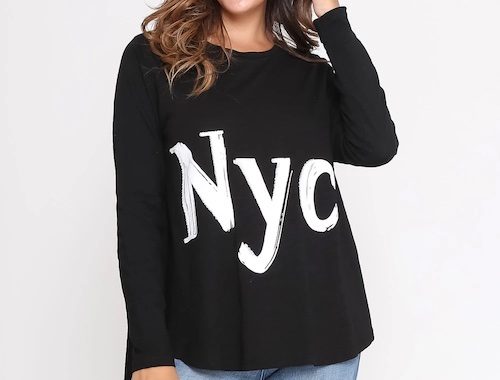 NYC Top Black Leoni