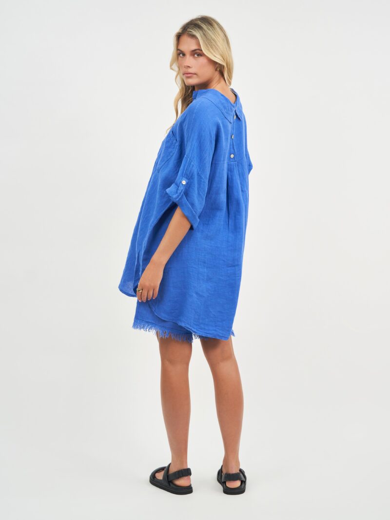 Oversized Shirt Blue La Strada
