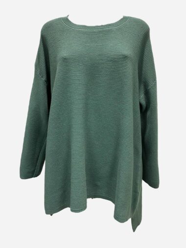 Ribbed Knit Green Worthier