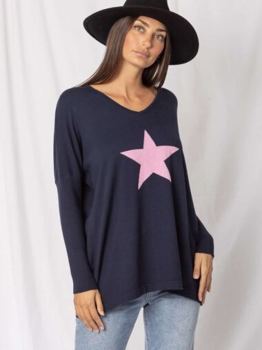 Lone Star Knit Navy Love Lily The Label