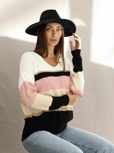 Stripe Knit Pink Love Lily The Label