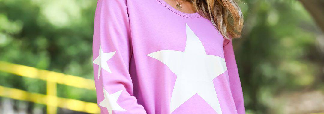 Star Sweater Pink 3rd Story Clothing