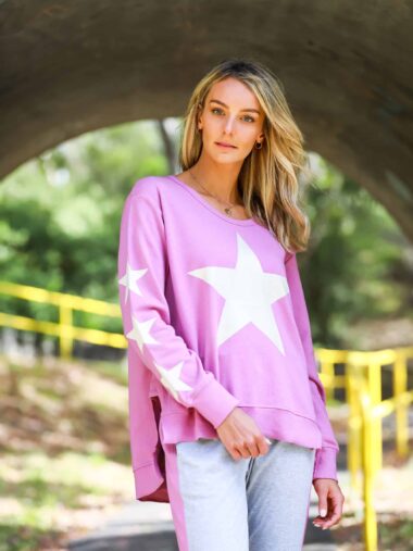 Star Sweater Pink 3rd Story Clothing