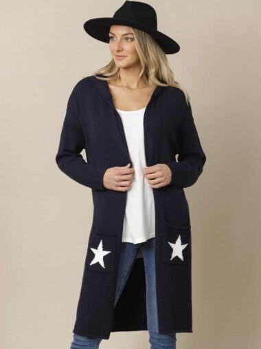 Star Cardi Navy Love Lily The Label