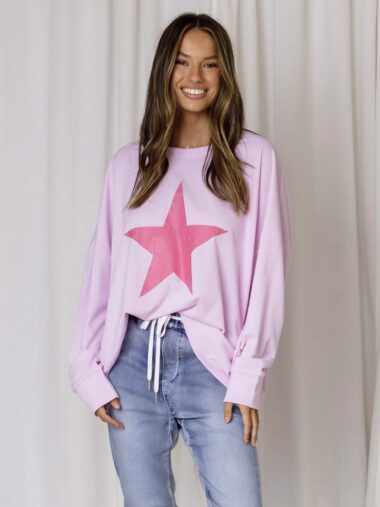 Star Sweat Pink Love Lily The Label