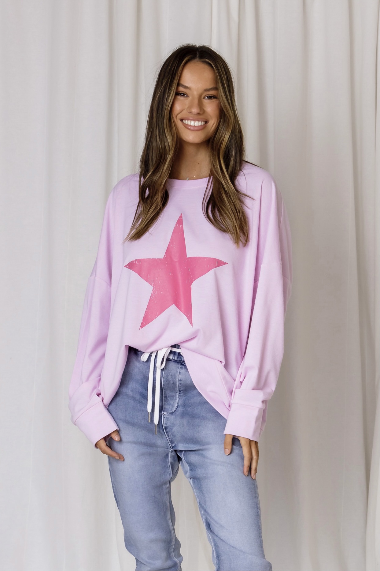 Star Sweat Pink Love Lily The Label