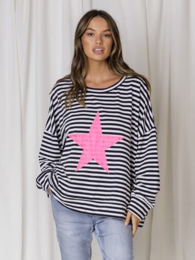 Star Sweat Pink Love Lily The Label