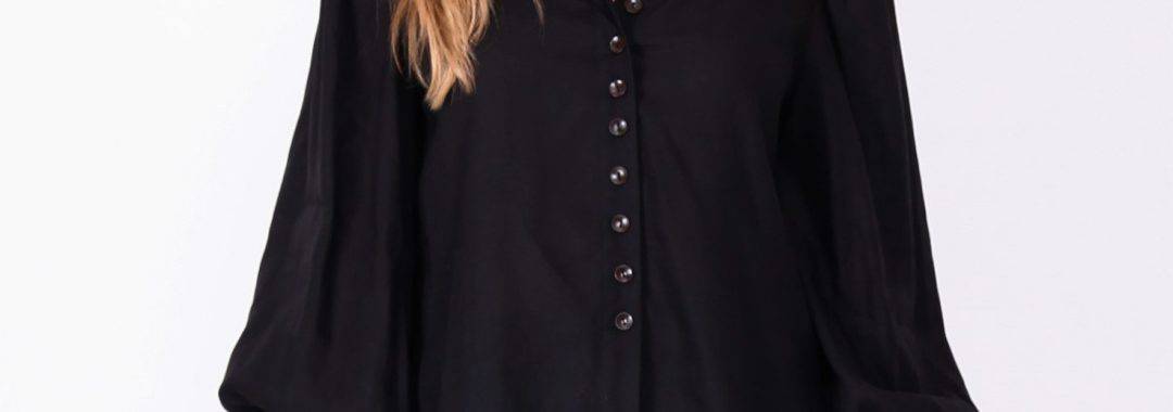 Button Top Black Leoni