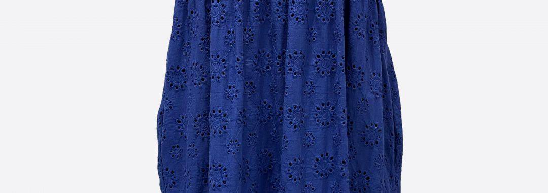 Broderie Anglaise Dress Blue Worthier