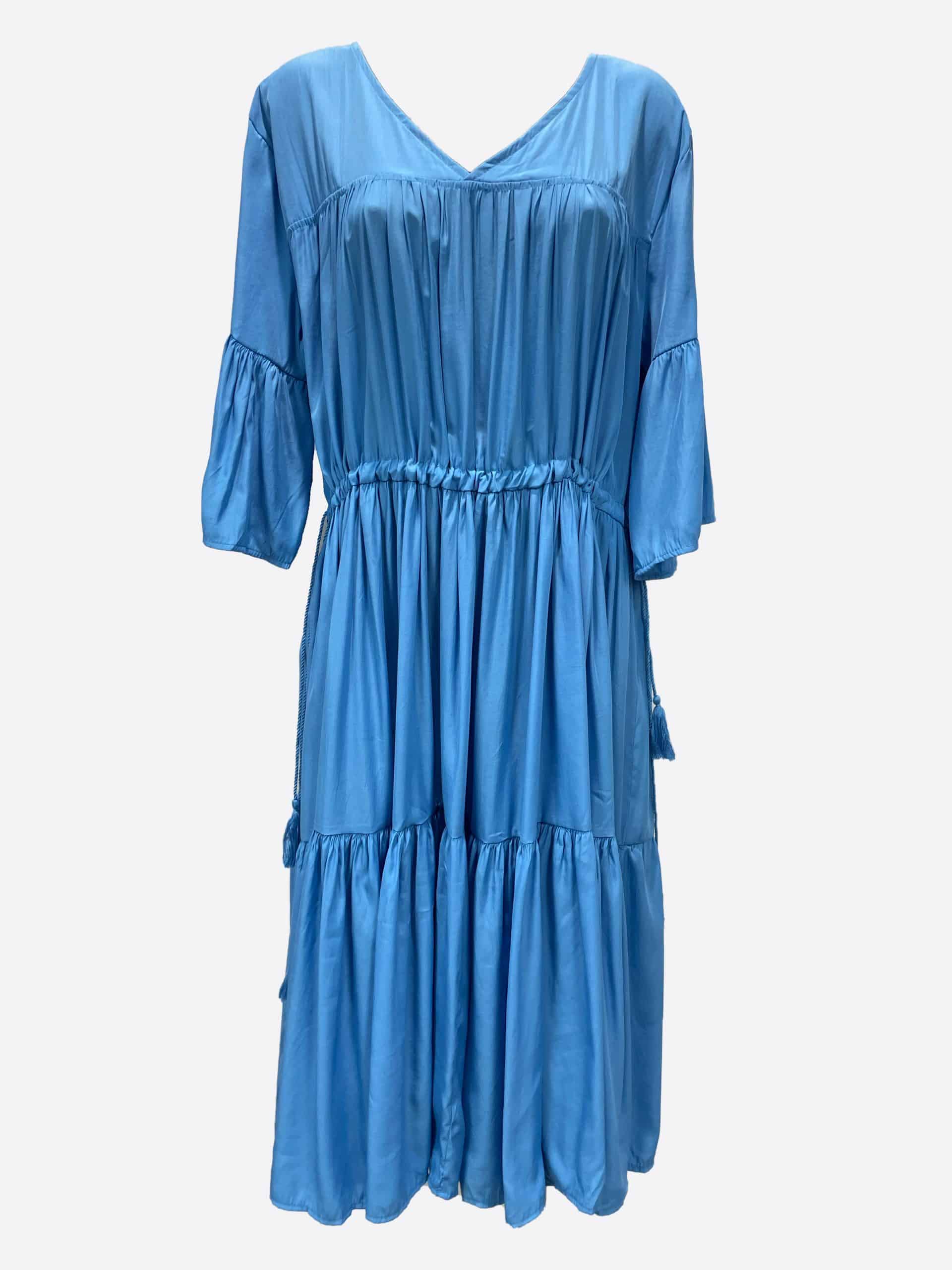 Tassel Dress Sky Blue Worthier