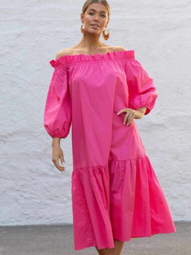 Helena Dress Pink Adorne