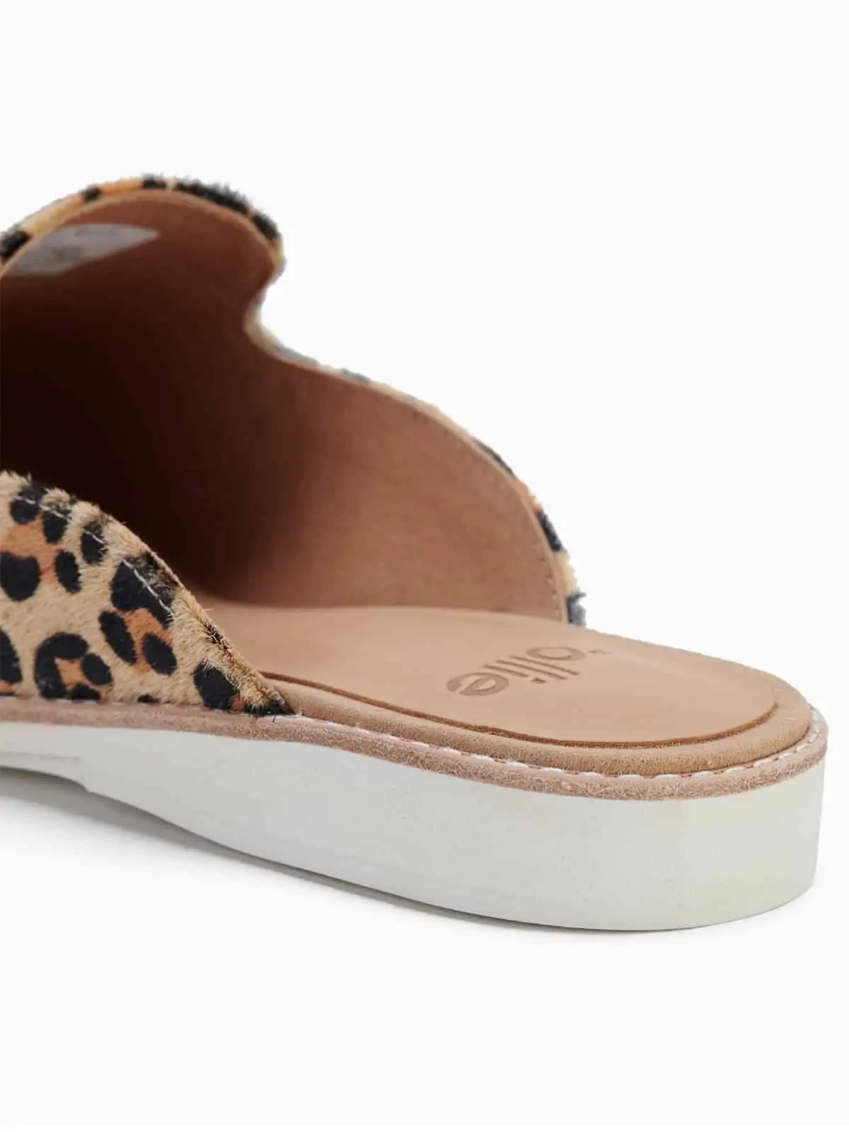 Rollie on sale leopard mule