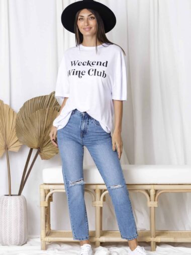 Weekend Tee White Love Lily The Label