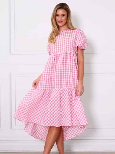 Ava Dress Pink Leoni