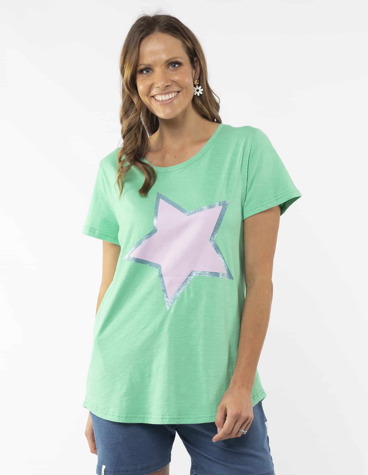 Pop Star Tee Mint Elm Lifestyle