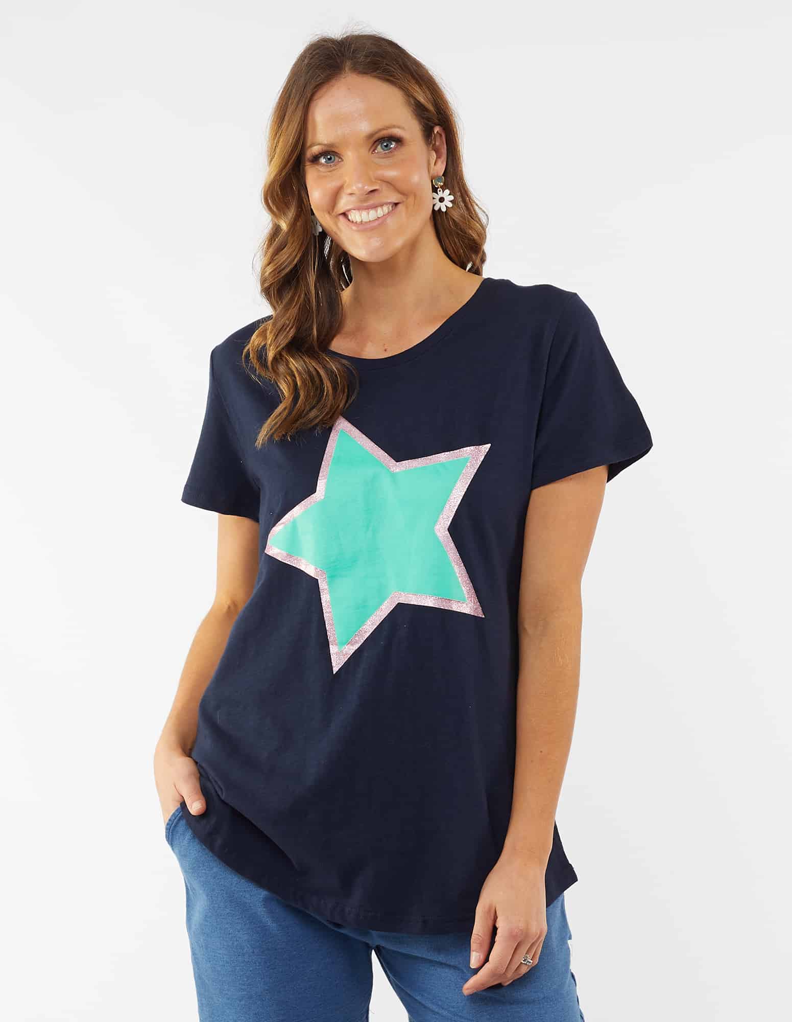 Pop Star Tee Navy Elm Lifestyle