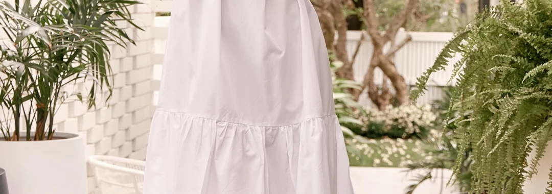 Helena Cotton Dress White Adorne