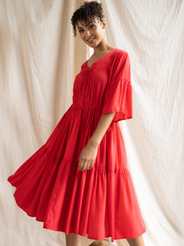 Tassel Dress Red Worthier