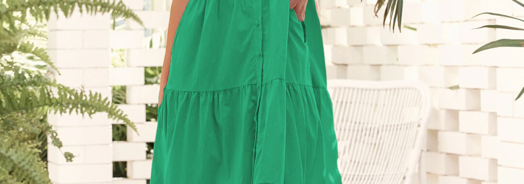 Molly Poplin Dress Emerald Adorne