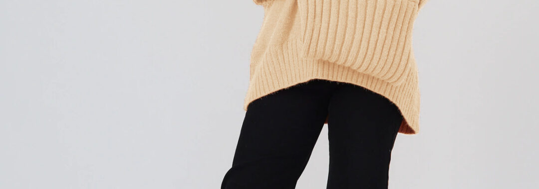 Ribbed Cuff Knit Cream BTL The Label