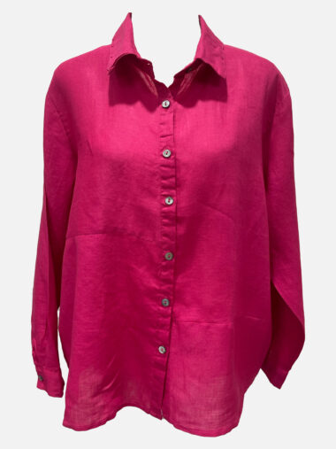 Linen Button Shirt Pink Worthier