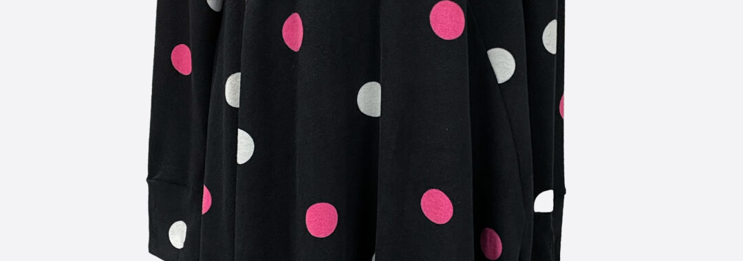 Spot Knit Dress Pink