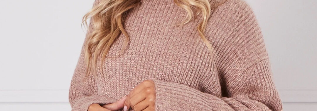 Relaxed Metallic Knit Rose Gold Leoni