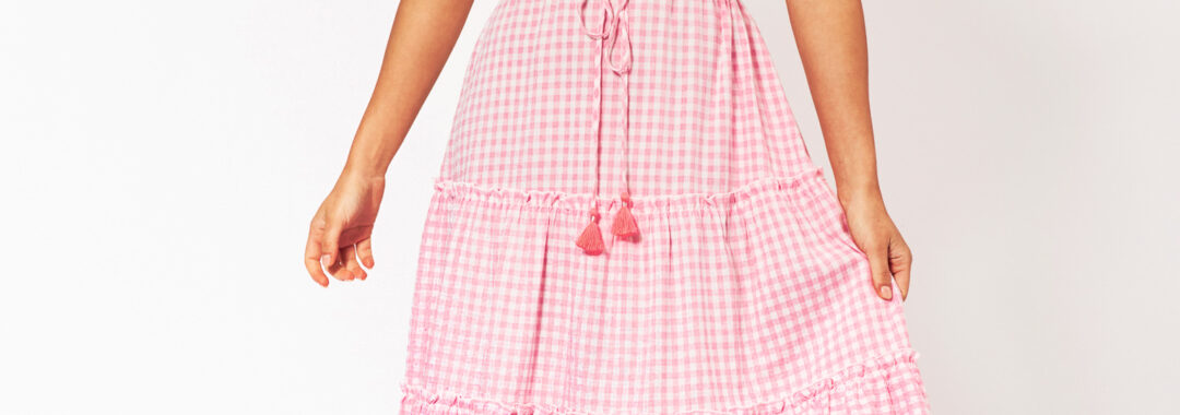 Rio Drawstring Dress Pink Haven