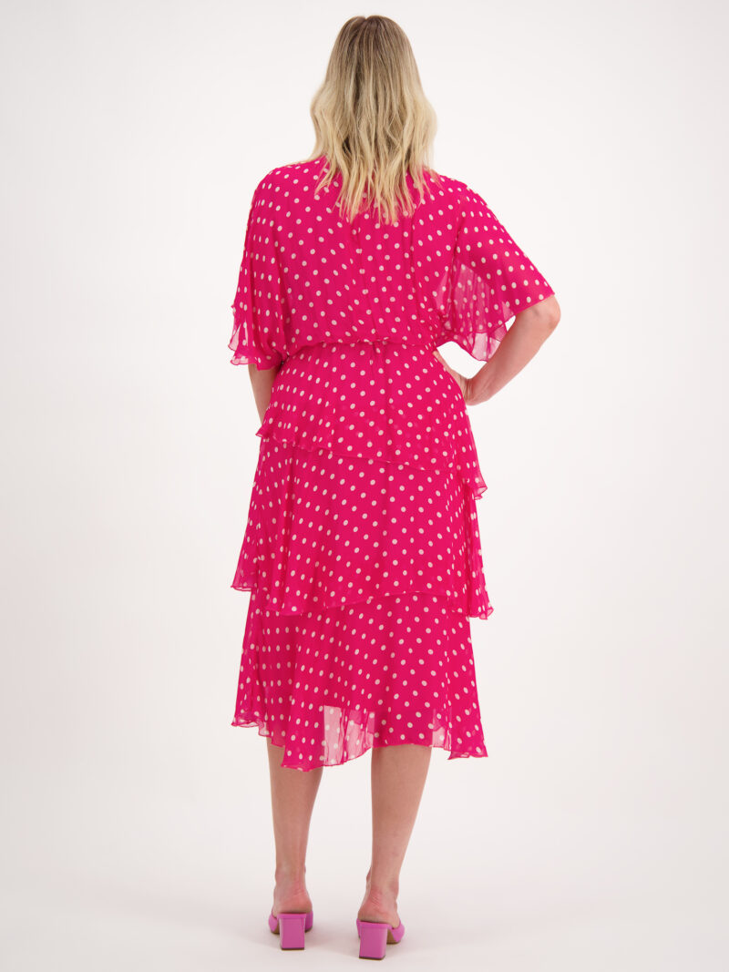 Silk Tie Dress Pink La Strada