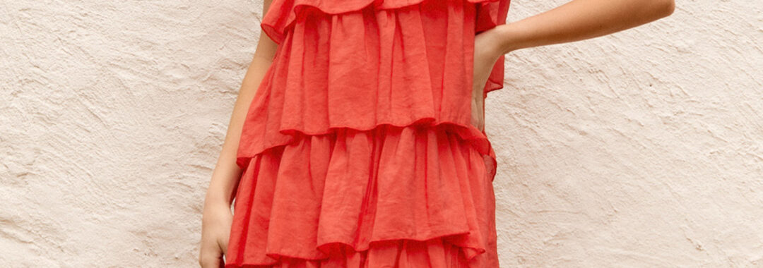 ZaZa Layer Dress Orange Adorne