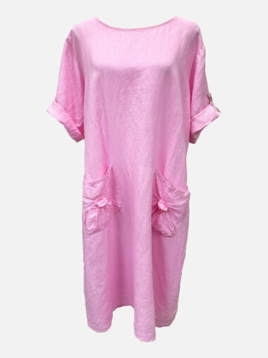 Double Pocket Dress Pink La Strada