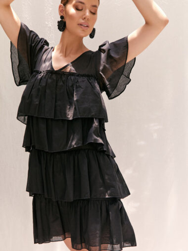 ZaZa Layer Dress Black Adorne