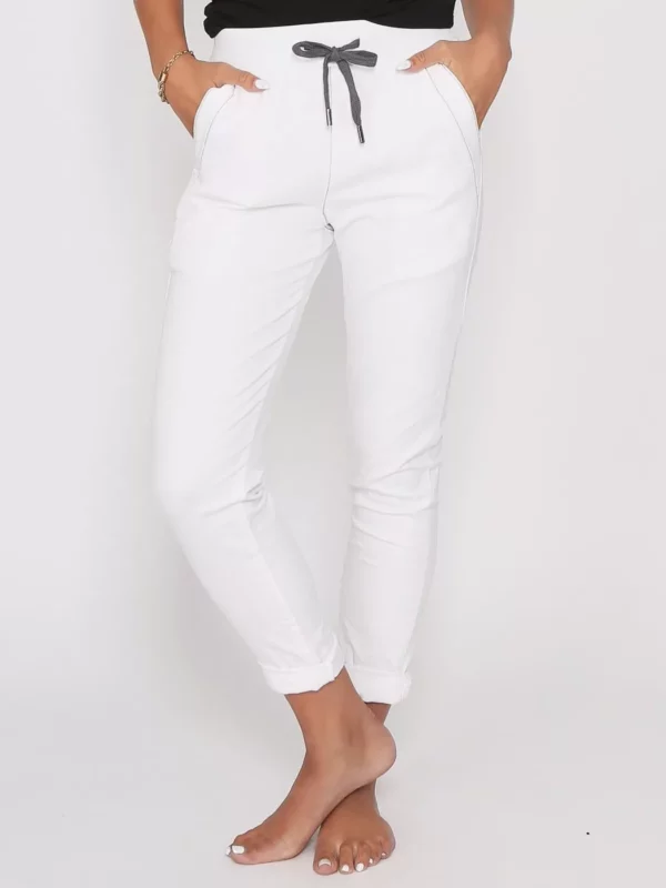 Chino Jogger White Leoni