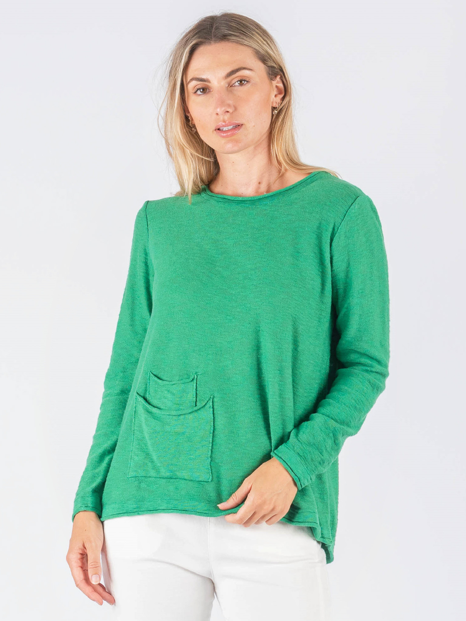 Double Pocket Knit Emerald Worthier