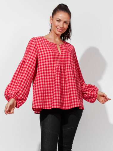 Oslo Blouse Red Haven