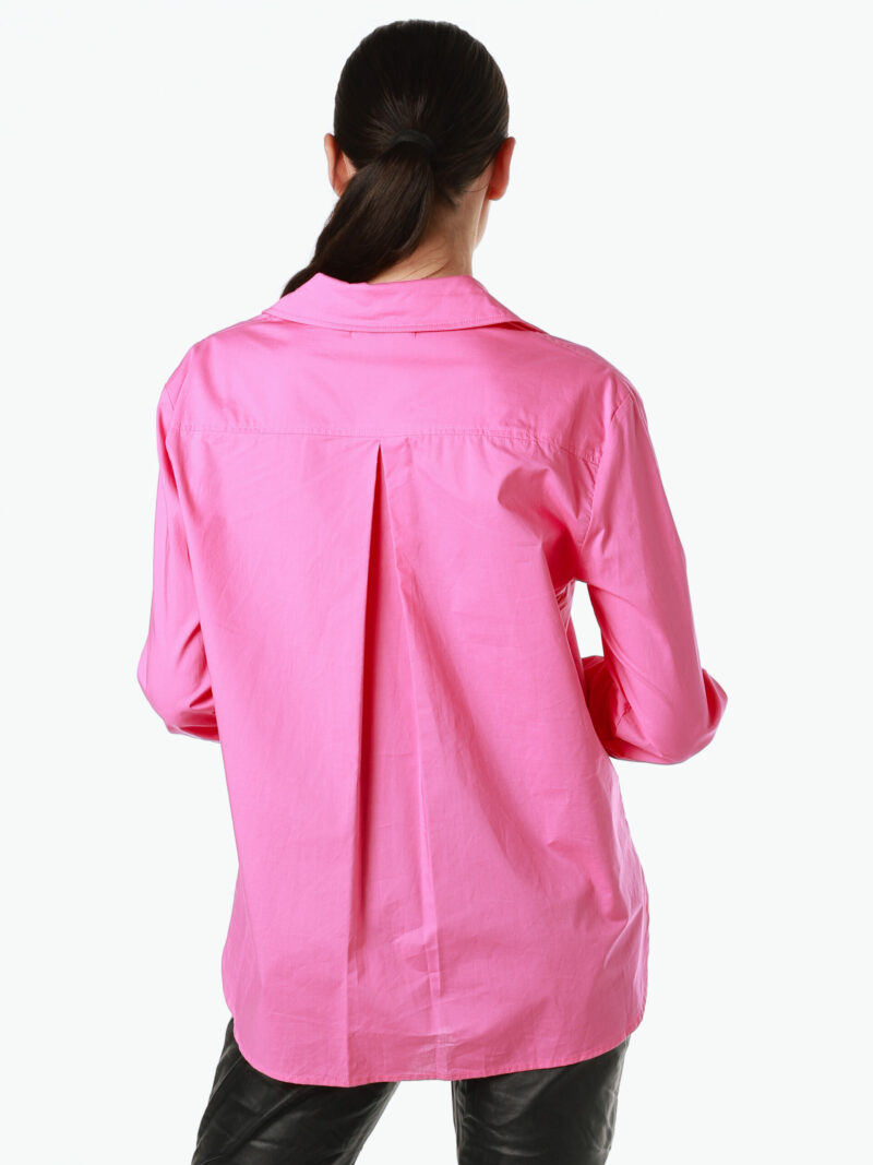 Cotton Poplin Shirt Pink Liberty Rose