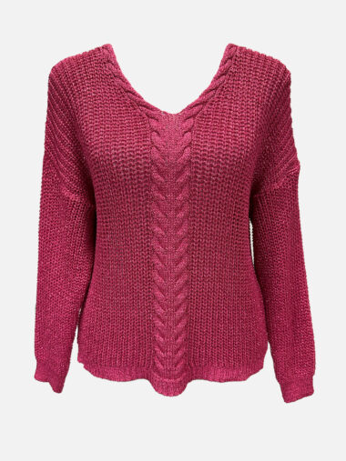 Metallic Knit Pink La Strada