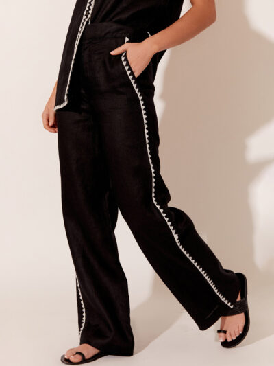 Stitched Edge Pant Black adorne