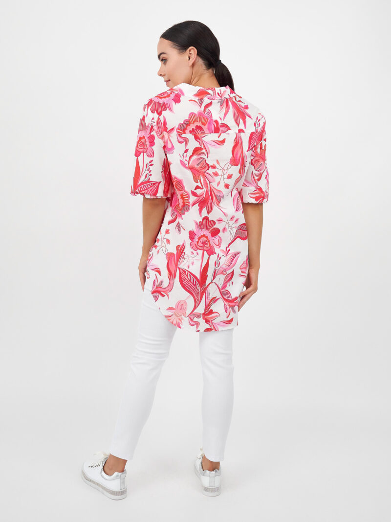Relaxed Cotton Shirt Pink Liberty Rose