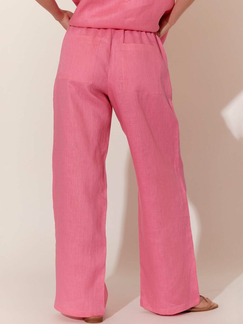 Relaxed Linen Pant Pink Adorne