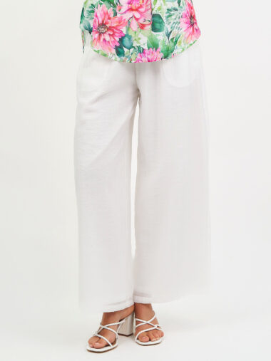 Tencel Relaxed Pant White Liberty Rose