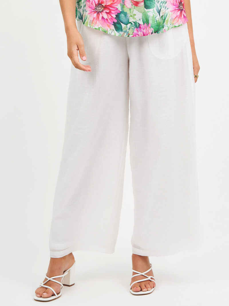Tencel Relaxed Pant White Liberty Rose