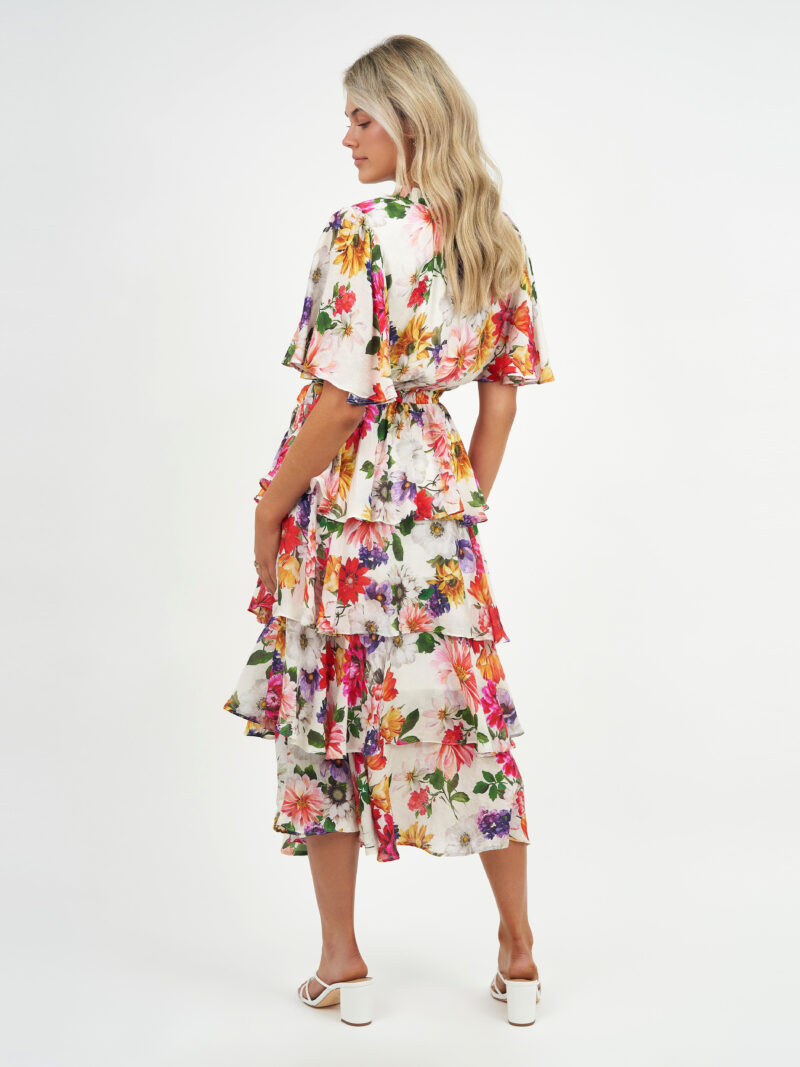 Tiered Layer Dress Beige Liberty Rose