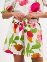 Linen Relaxed Short Pineapple Liberty Rose Linen Relaxed Short Pineapple Liberty Rose