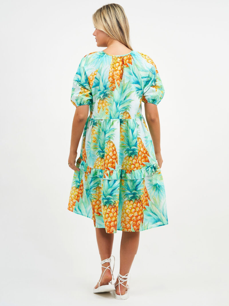 Tier Frill Relaxed Dress Pineapple Liberty Rose