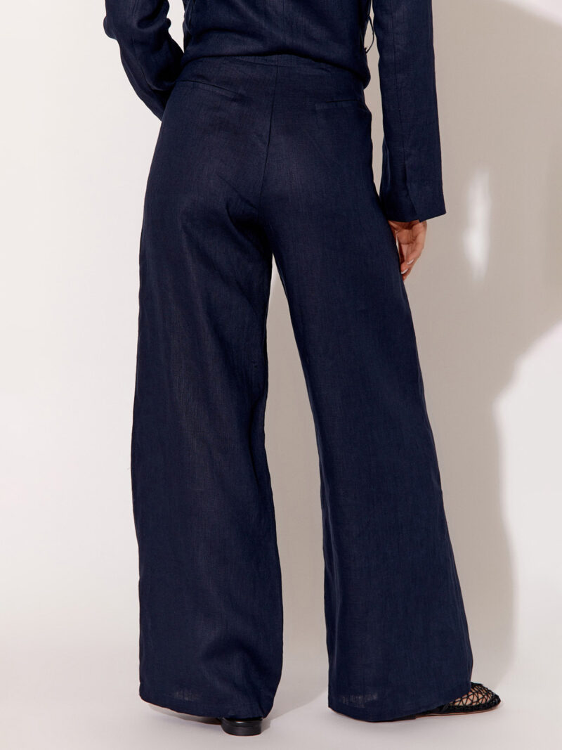 Linen Essential Pant Navy Adorne